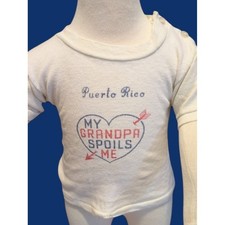 70s 80s Vintage Baby Toddler Puerto Rico Grandpa Heart T-shirt Rare