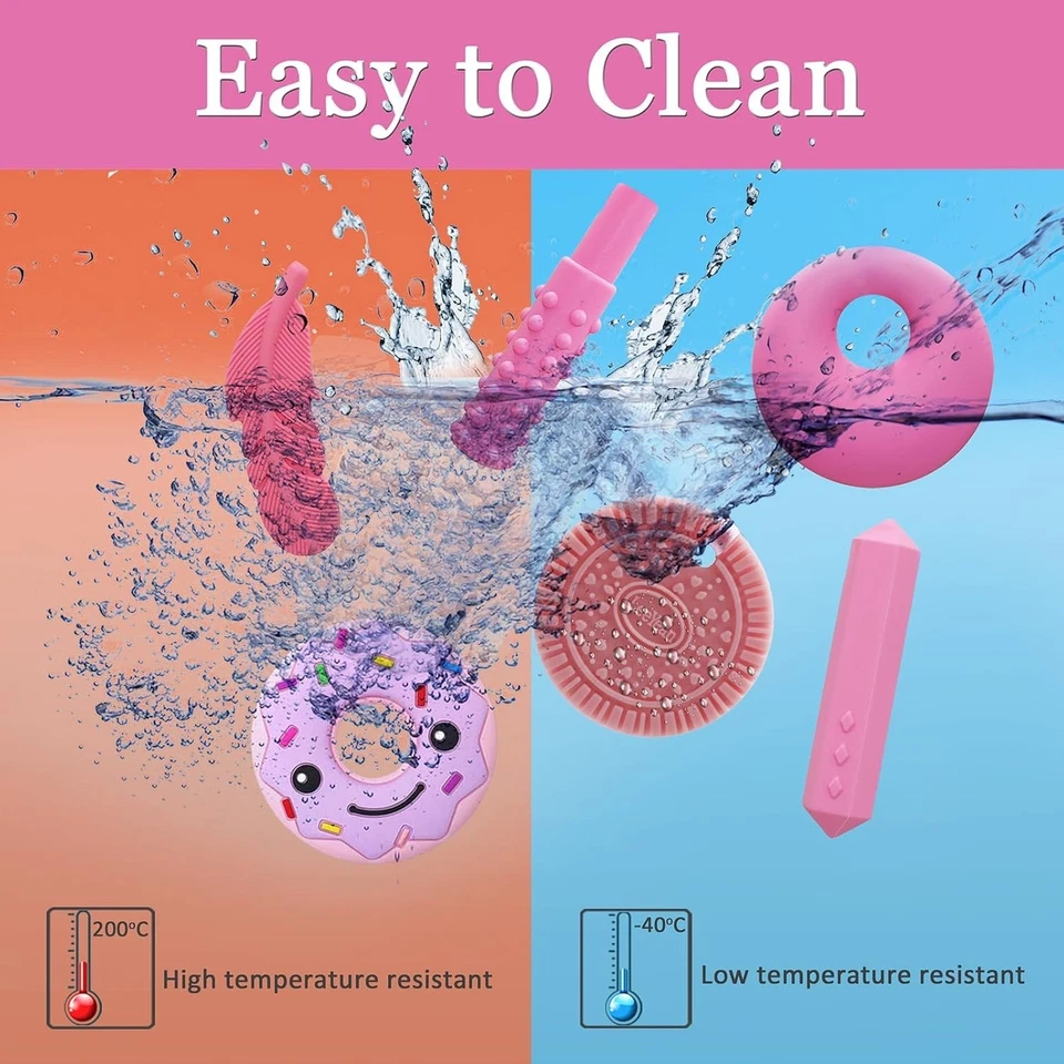 Collares masticables para niños sensoriales,6 collares masticables Collar mast.. - Image 3 of 4