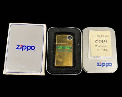 Vintage 1996 Atlanta Centennial Olympic Games Slim Brass Zippo Lighter NOS