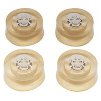 Musiclily 4Pcs Metrisch Kunststoff Drehzahlregelung Knopf FüR LP SchäDel Gold