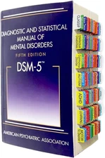 Index Tabs for DSM-5, 96 Diagnosis Disorders with Page Markers, Solid Color