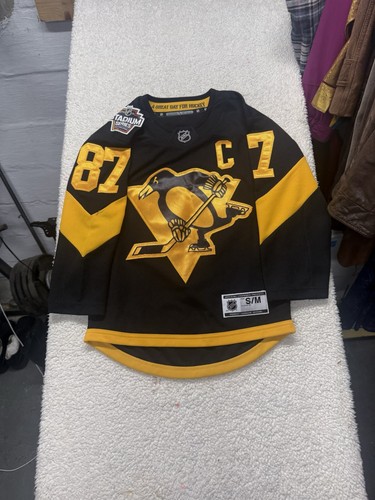 Authentic Crosby Pittsburgh Penguins 2019 NHL Stadium Series Jersey Black S/M