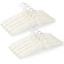 Women's Clothing Padded Hangers, 15 Inch Satin Hangers, Thick Foam Padding, N...