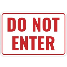 1PC Do Not Enter Sign, 12 x 8 Inches - Aluminum - Keep Out Signs For Bedroom ...