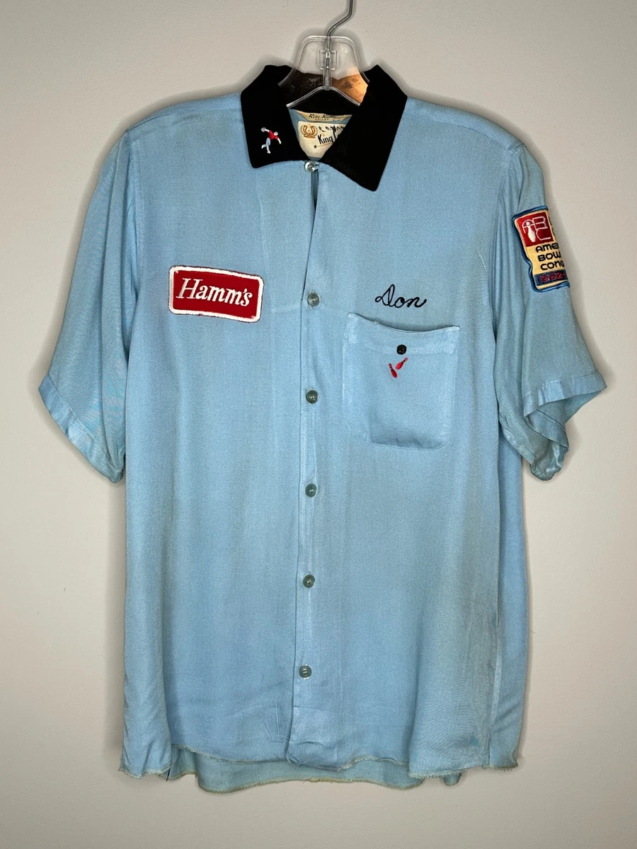 Bowling Blue 1960s Vintage Casual Shirts for Men for sale | eBay