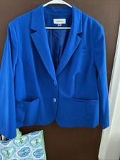 BEAUTIFUL BLUE WOMENS 20 WOMENS CALVIN KLEIN BLAZER