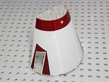 Lego Panel Cone Half 8x4x6 +Print: Tantive Bridge Top [47543pb03] Trans Clear x1