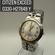 Citizen Exceed Dress Quartz Mens Wristwatch 31 9mm 0330H27848 wrist 16cm