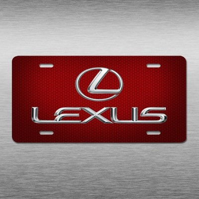 Lexus Vehicle Art Novelty License Plate Red RX350 IS ES GS Car Auto Tag