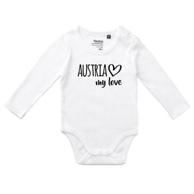 Baby Body Austria my love Geschenkidee Austria Geschenk Präsent Mitbringsel Souv