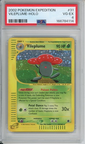 Vileplume graded PSA 4 for sale on eBay