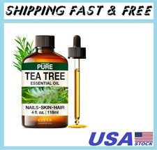 100 Pure Natural Tea Tree Oil for Skin, Hair, Toenails, Aromatherapy, Soap