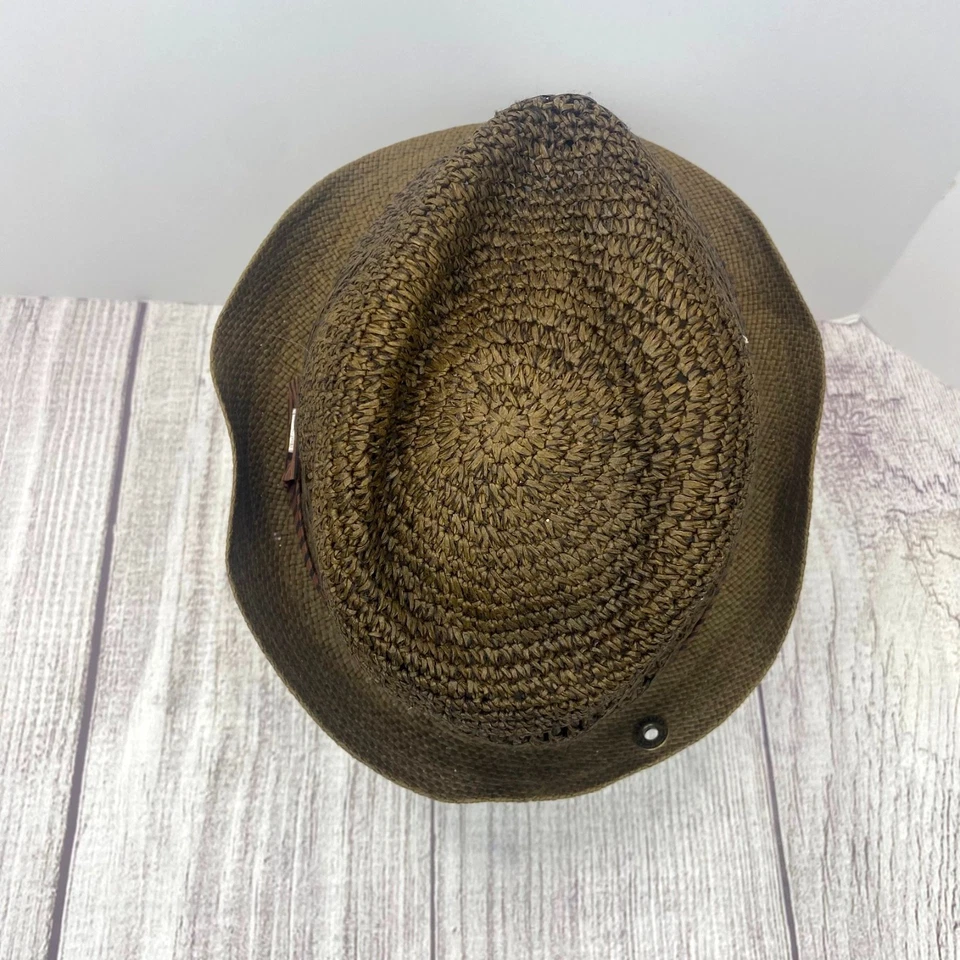 Шляпа Peter Grimm упаковываемая федора мужская или женская оливково-зеленая один размер летняя шляпа - Изображение 4 из 4