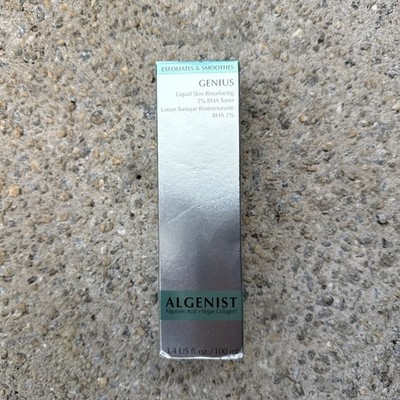 Algenist GENIUS Liquid Skin Resurfacing 2% BHA Toner, 3.4 fl. oz.    NEW IN BOX