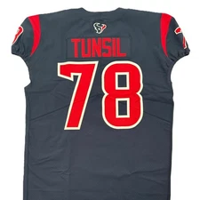 Laremy Tunsil Team Issued💪Color Rush Houston Texans Nike NFL Jersey👕Inc. COA📄