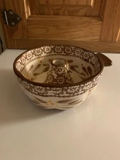 Temp-tations by Tara Old World Brown Stoneware Mini Bundt Baking Dish
