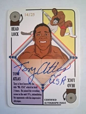 TONY ATLAS Scarce #14/25 2022 CERTIFIED AUTO CARD SIGNED WWF Wrestling Card