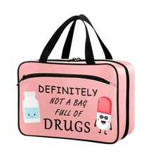 Pill Organizer Bag Travel Pill Bottle Medicine Organizer Home Storage Medicat...