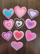 STICKERS x 10 HEART HEARTS Love Cute Sticker Cartoon HEART Stickers HE4