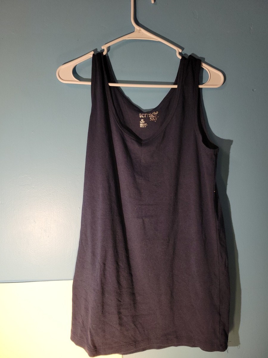 Cami Terra And Sky Tank Tops Terra Sky Plus Size Tunic Length Cami