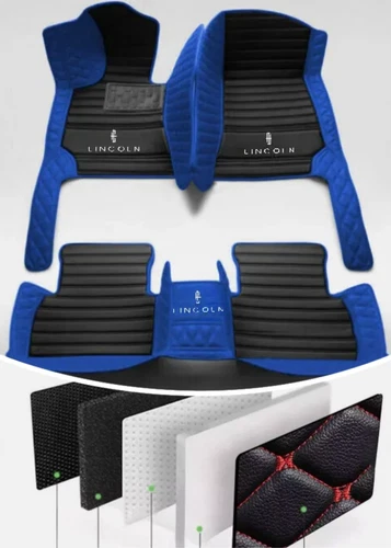 For Lincoln MKZ Car Floor Mats Custom Leather Luxury Liners Waterproof Carpets - Imagen 4 de 37
