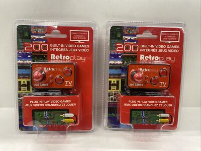 2 Pack - Retro Play Controller 200 Built-in Video Games Plug N Play
