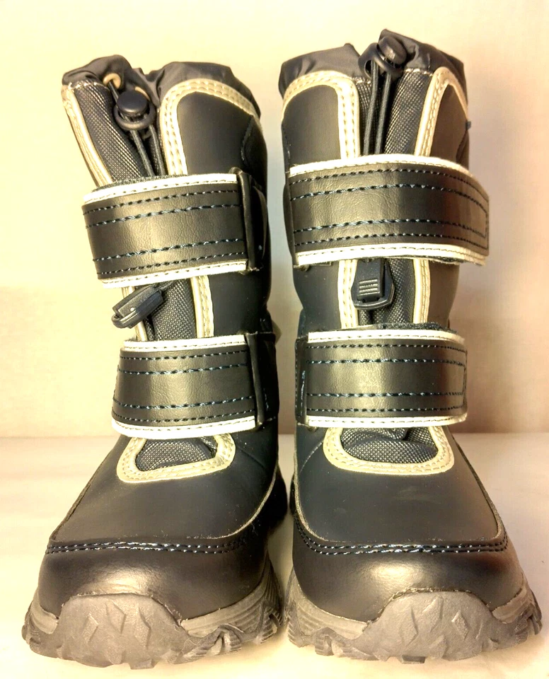 Botas Lands End Juventude EUA 11 Reino Unido 10 EUR 28 Crianças Thermo Lite Azul 2 Alças Neve - Imagem 3 de 4