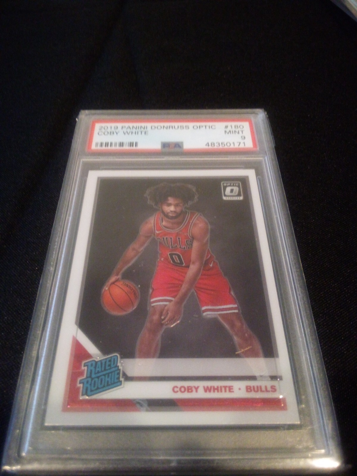 2019-20 Donruss Optic Coby White Rated Rookie RC #180 PSA 9 Bulls