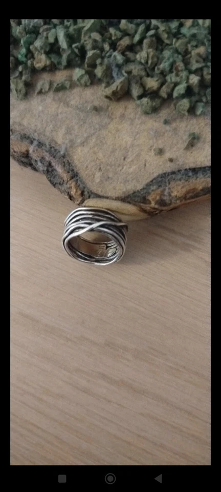 Anello Donna Filodellavita Rubinia 13 Fili Argento Lucido Mis.12 - Immagine 2 di 4