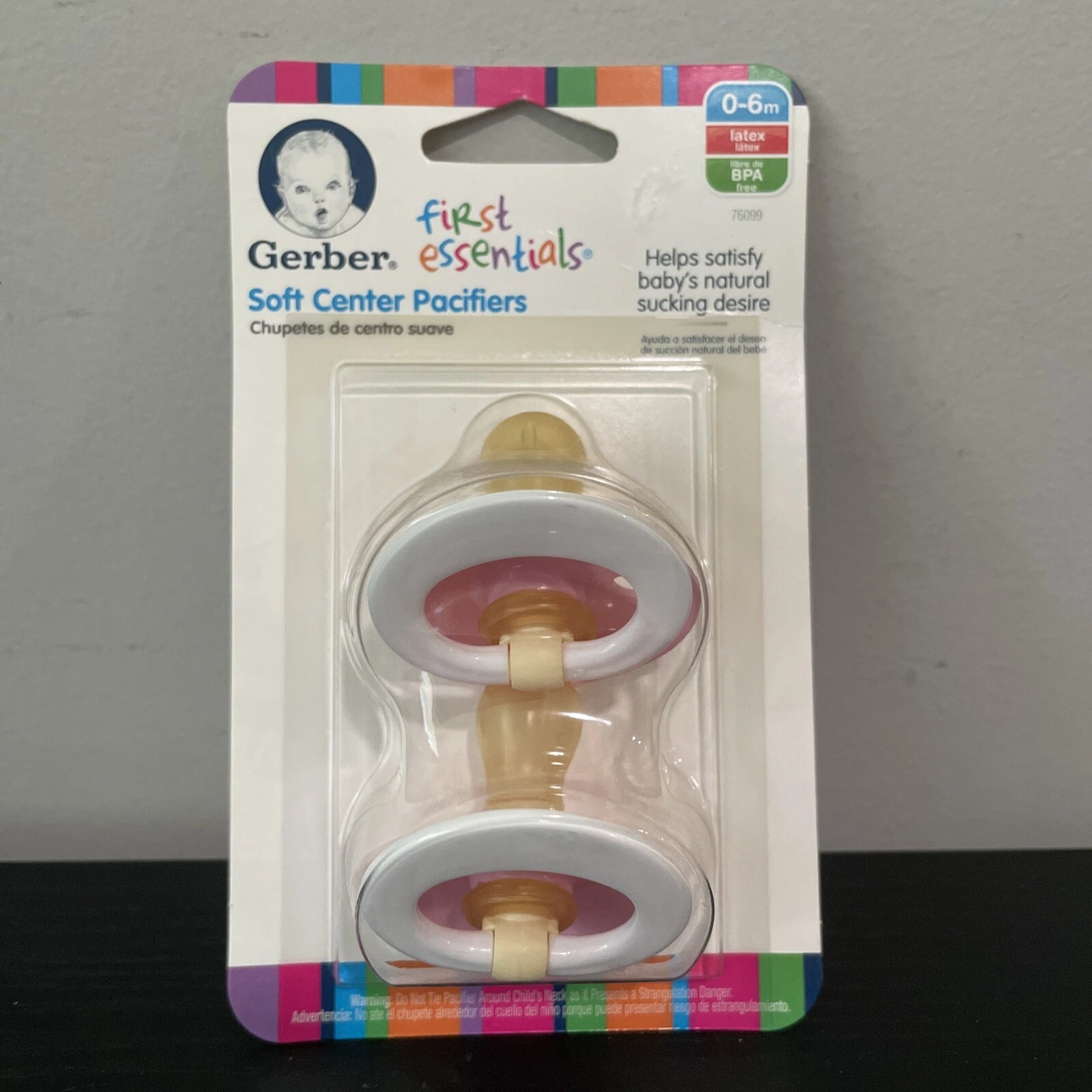 Gerber Nuk First Essentials 2-pk Latex Soft Center Pacifiers BPA Free Pink 0-6m
Opens in a new windo