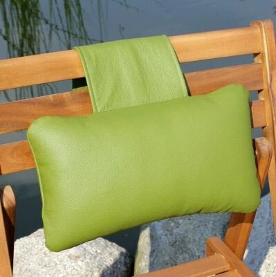 Ledernackenkissen 35x20 Con Peso Karawunzlator Cojín Relajación Almohada - Imagen 1 de 4