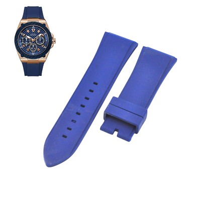 W1049G2 27mm Blue Rubber Watch Strap For Guess