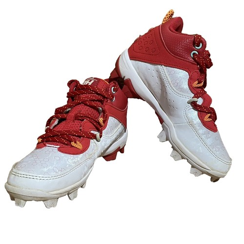 Under Armour Harper 8 Low USA ST Baseball Shoes White/Navy  display picture 3