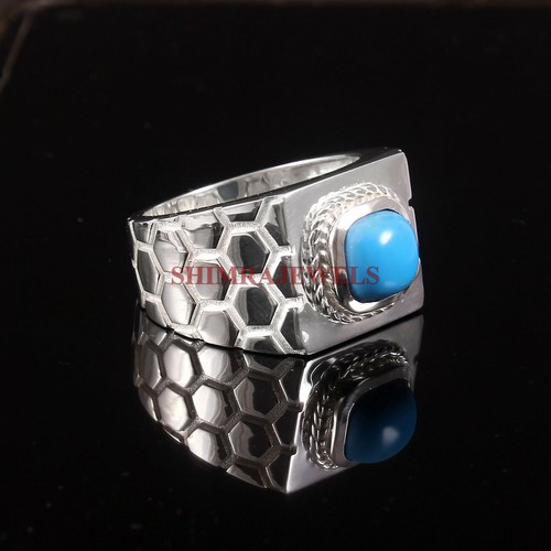 Santa Rosa Turquoise Gemme 925 Argent Bague Tout Taille S-37