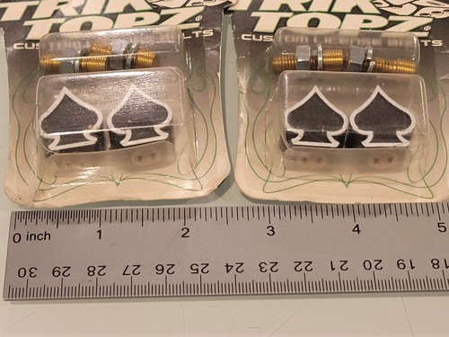 TRIK TOPZ Custom License Black Spaids Plate Bolts For Car Motorcycle, New - Picture 3 of 7