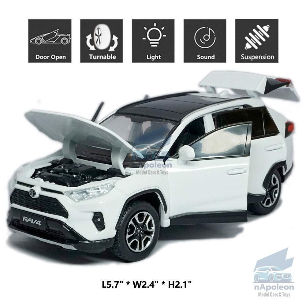 1:32 Toyota RAV4 SUV Model Car Alloy Diecast Toy Vehicle