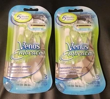 Gillette Venus Embrace & Jetables 5 Blades Disposable Razors 2 packs