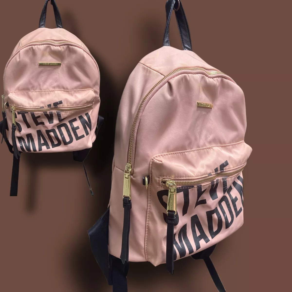 Soft Pink Fashionable Steve Madden Medium Size Backpack Bookbag