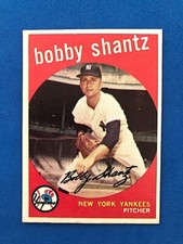 1959 TOPPS #222 BOBBY SHANTZ  NRMT-MT !  SET BREAK NICE!! **SMS CARDS**