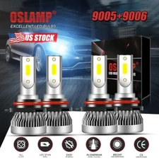 9006 HB4 LED Headlight Bulbs High Low Beam Conversion Kit Super White 6000K
