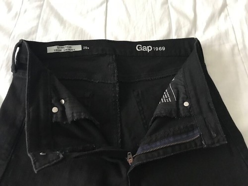 GAP-1969 - Jeans/elasticizzati veri skinny - nero opaco -29 corti ottime condizioni 93% COTONE - Foto 2 di 5