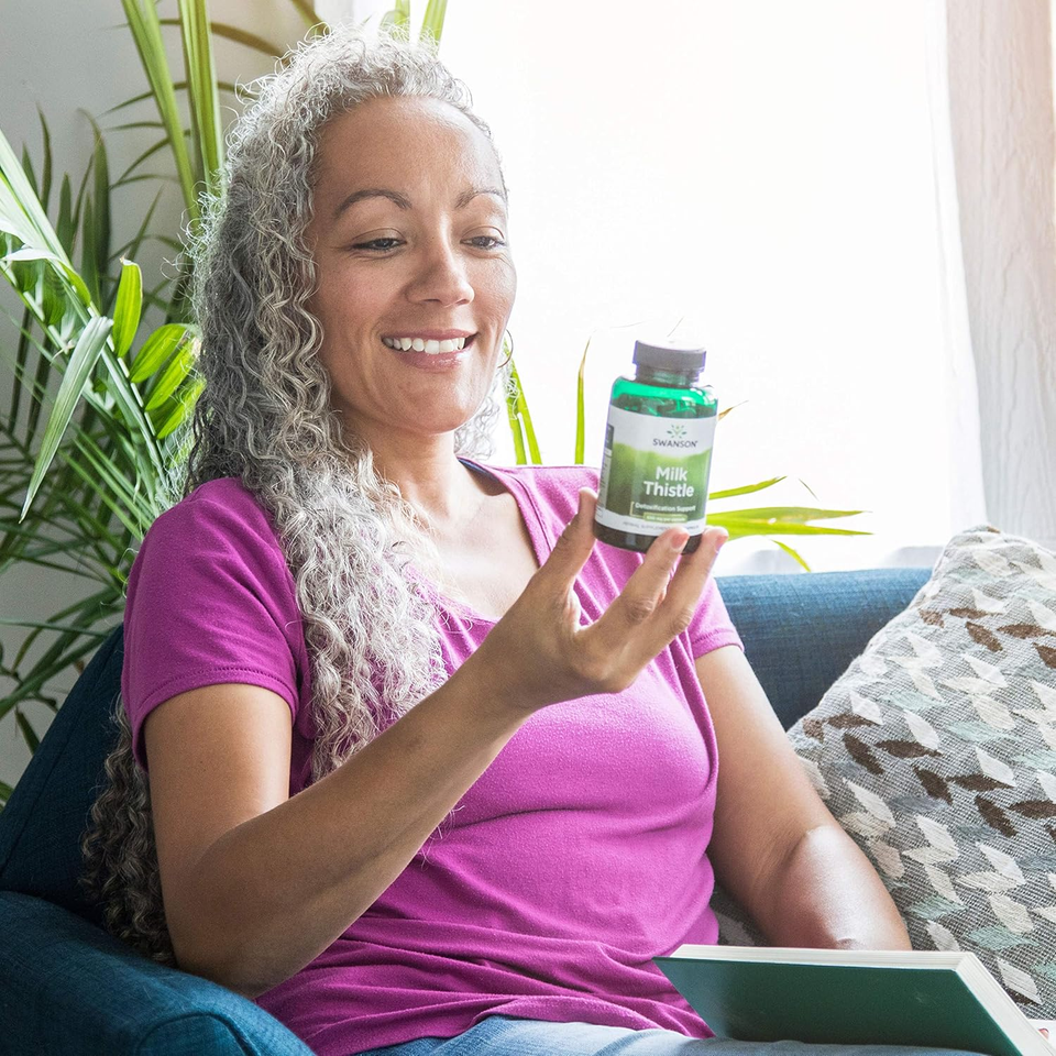 Milk Thistle Herbal Liver Support Supplement Natural Formula