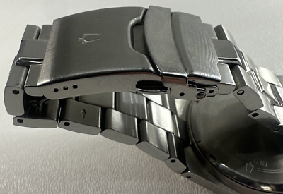 Bulova Men's Chronograph Watch - Black & Gold Diamond Dial, 43mm Stainless Steel