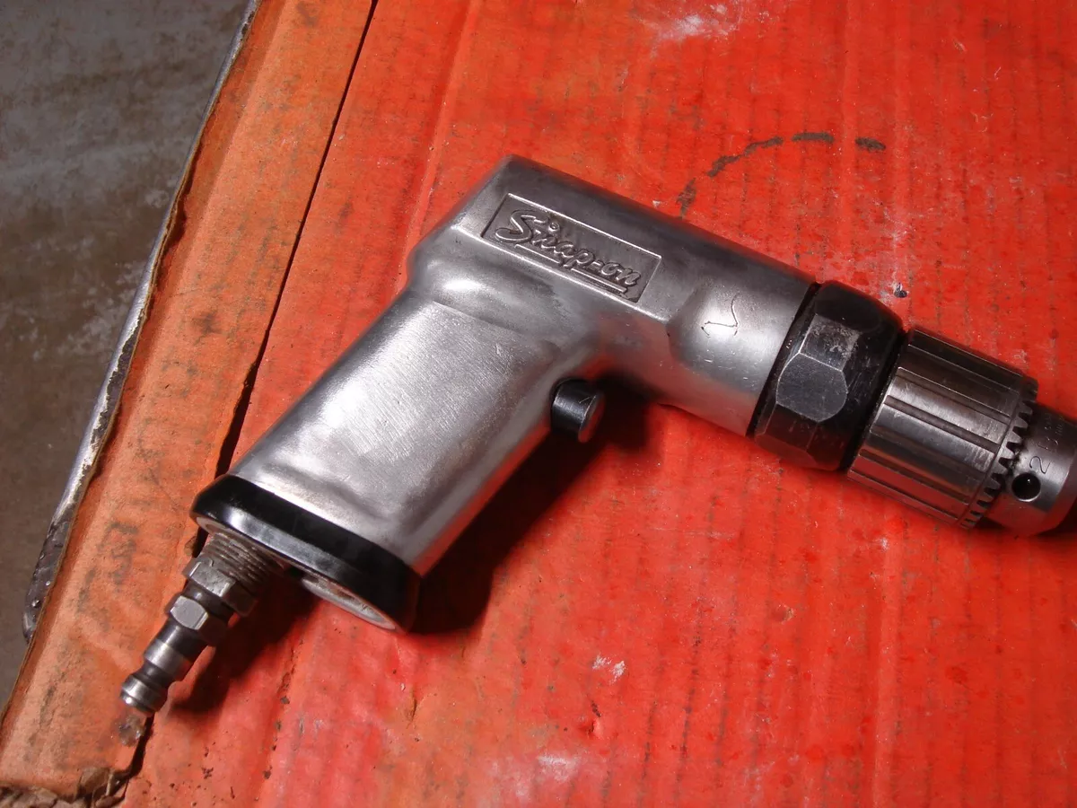 VINTAGE SNAP ON PD3 PNEUMATIC AIR DRILL 3 8