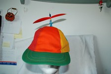 INTERSTELLAR PROPELLER HAT BEANIE WITH DINOSAUR  BLUE STAR ON TOP