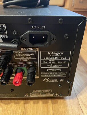 Integra DTR-30.5 AV Home Theater Receiver 7.2 Channel, 95 Watt