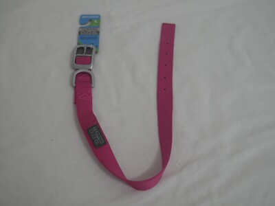 Terrain D.O.G. Nylon Double-Ply Dog Collar, Pink, 1'' x 21'' Size Large (2E1)