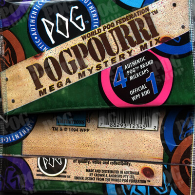 POGS 1994 Sealed Foil Pack Crown & Andrews AUSTRALIA POGPOURRI SERIES 1 POG SHOP