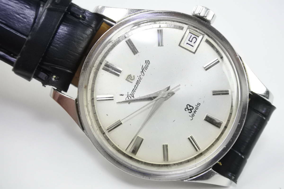 Ricoh Dynamic Auto 33 Jewels Automatic Calendar Stainless Steel 60's Men's  Watch