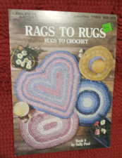 Crochet Pattern Rags to Rugs Rug Patterns Leisure Arts 1988 Vintage